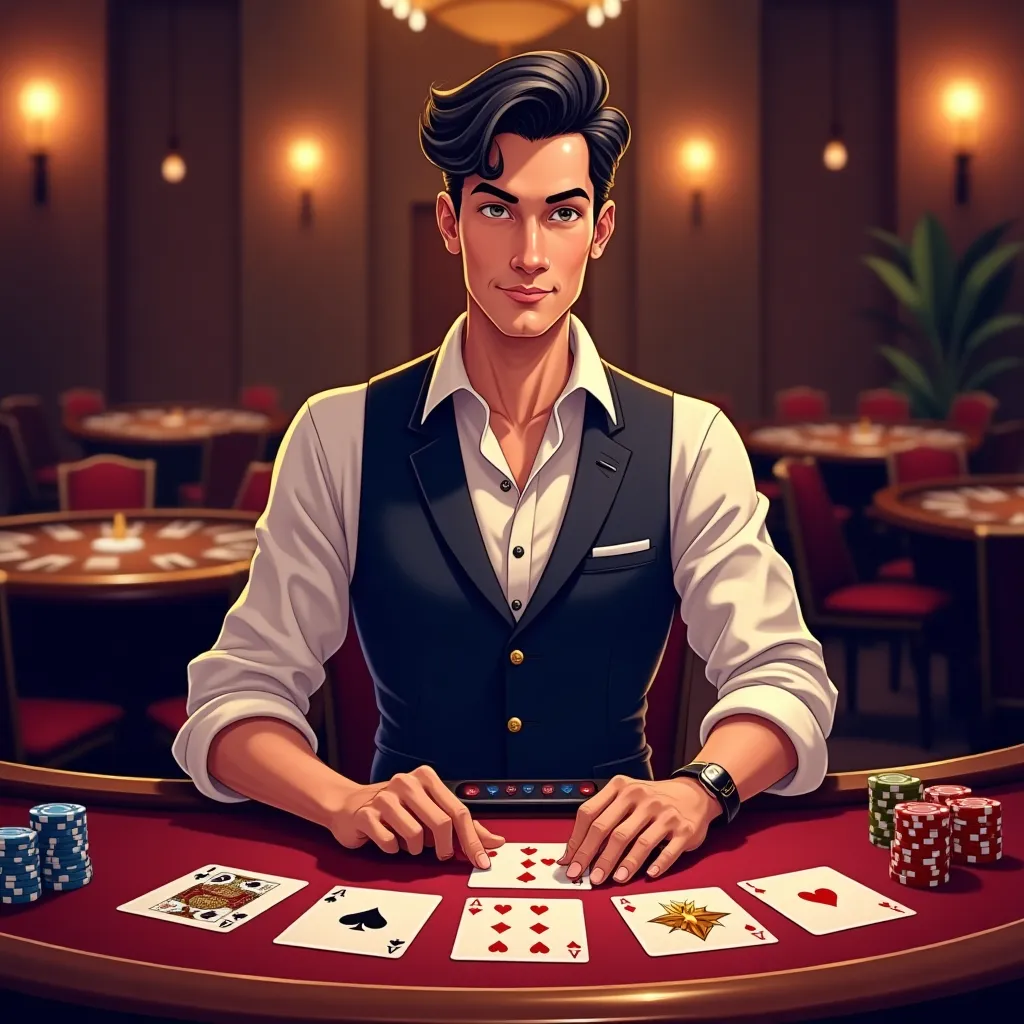 XBet live dealer casino illustration